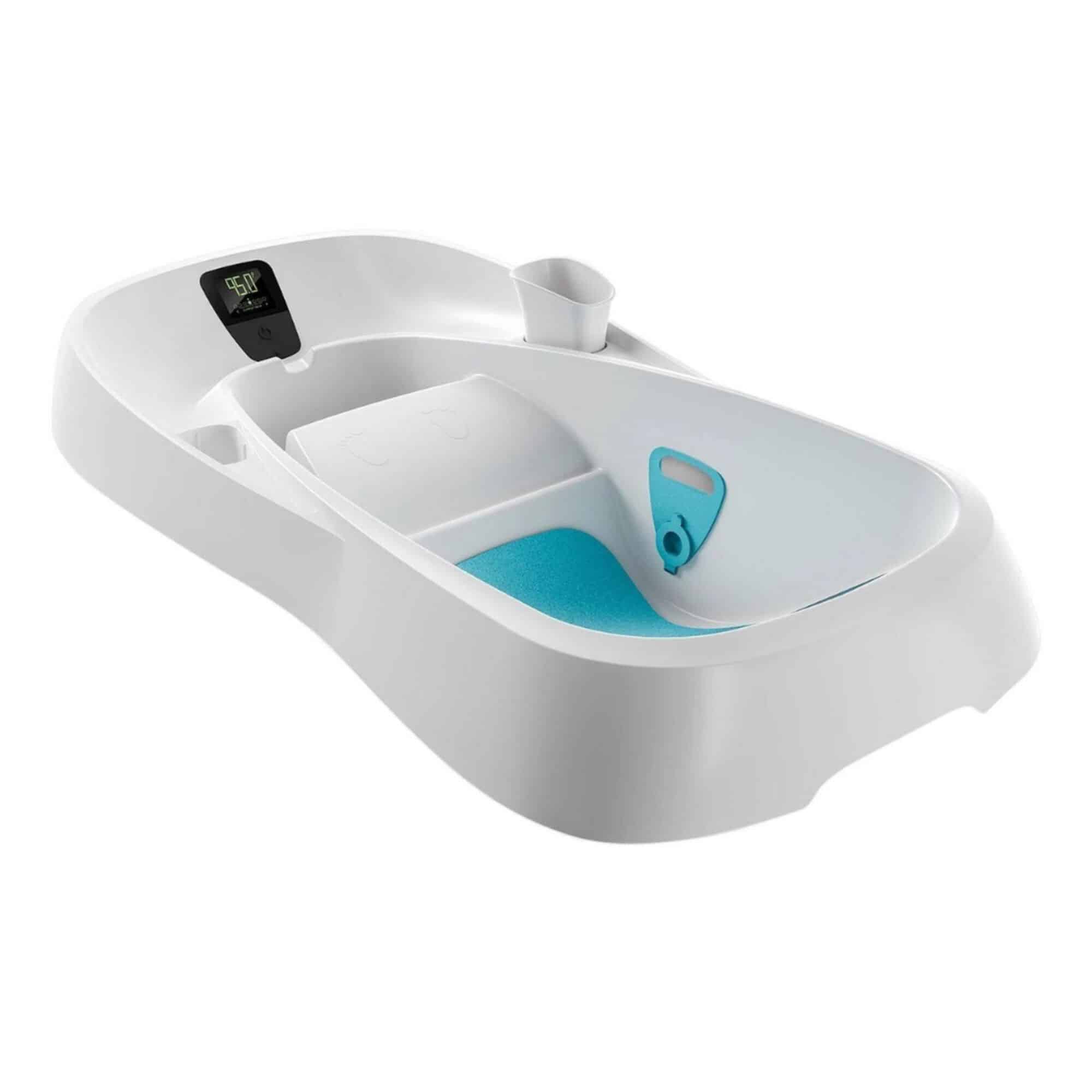 4moms Cleanwater two-stage baby bathtub, available to rent and delivered in Sarasota