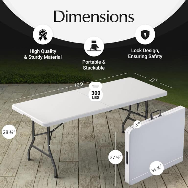 6&prime; Folding Table